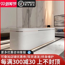 Paint paint front desk reception desk company office front counter reception consultation table simple modern cashier bar custom