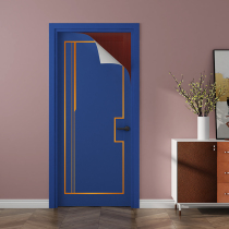 Door sticker Whole self-adhesive waterproof bedroom old door full sticker Wooden door Kitchen cabinet door frame edging furniture renovation sticker