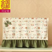 European fabric TV Hood lace dust-proof TV cover cloth 42 55 60 inch LCD TV cover cabinet computer