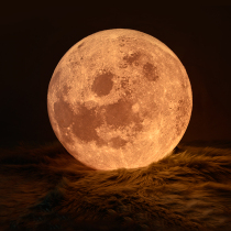 Designer floor lamp Nordic Net red ins Wind childrens room living room moon light hotel club decoration moon lamp