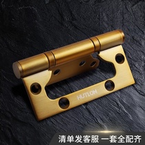 Huitailong no slotted child female hinge wooden door stainless steel hinge door thick hinge 4 inch bearing silent
