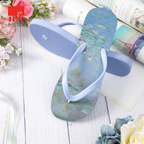 MFA Boston Museum of Fine Arts Monet Flip Flops Comfortable Beach Shoes Cool Casual Non-slip Couple Outdoor