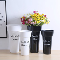  Flowers Flowers Buckets Flower boutiques Flower Arranging Buckets Domestic Awakening Plastic Pail guests Decorative Deep Water Bubble Hall Vases of bottled water