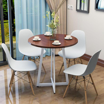 Hotel Guest House Table And Chairs Negotiation Table Fashion Casual Table Milk Tea Table Coffee Table Small Round Table Table And Chairs Combination