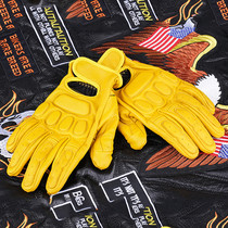 VCOROS retro locomotive harei motorcycle gloves rider riding genuine leather anti-fall male and female summer breathable gloves