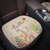 Summer car seat cushion rear cooling pad Cartoon small fresh goddess seat cushion car cute four seasons universal three-piece set
