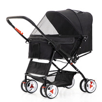 Dog stroller Cat stroller Outdoor stroller Lightweight foldable two-way pet stroller Outdoor dog walking car
