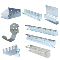 Hole board adhesive hook tool holder hardware tool hanging board wall screwdriver holder hanging plate metal tool shelf display rack