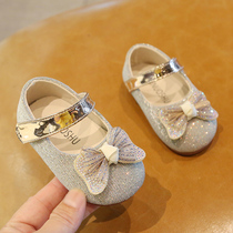 Spring baby shoes soft bottom baby toddler shoes 1 a 2 year old spring and autumn childrens single shoes cute bow princess shoes