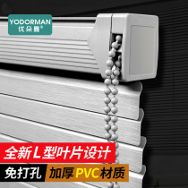 pvc shutter curtain electric toilet bathroom with punch free 2021 new waterproof shade kitchen anti-oil