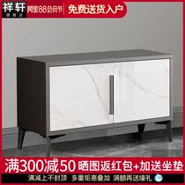 Shoe change stool Household door storage stool Household sitting light luxury long shoe stool cushion locker shoe rack