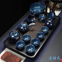 High-end construction silver-based glaze kung fu tea set household ceramics will be a complete teapot teapot