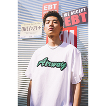 Airway base flocking short sleeves T-shirt country Chauded summer minimalist print pure color slapped undershirt male and female lovers