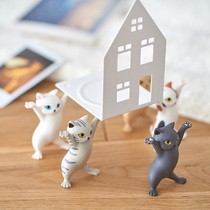 Japanese Qualia Enchanting cat pen holder ornaments cute healing stationery to send children birthday gifts