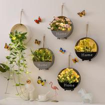 Creative wall decoration wall hanging flower basket home living room bedroom balcony wall decoration hanging flower restaurant wall pendant