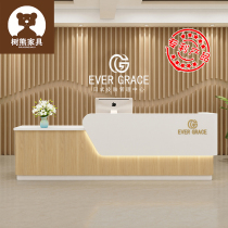 Training and education institutions Center information desk Company reception desk Simple modern bar cabinet Commercial cashier