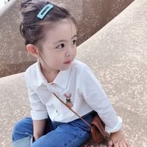 Childrens new spring shirt Korean tide childrens coat baby college style shirt thin coat base shirt