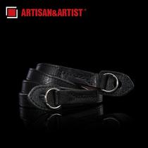 AA Craftsman & Artist ACAM280 Leica leather camera strap non-slip slanting shoulder Black Red gray brown