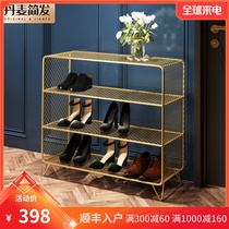 Denmark JIANFA Nordic ins multi-layer shoe rack door household simple light luxury net celebrity rack indoor living room