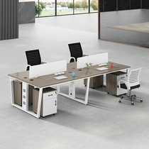 Office table and chair combination simple modern creative staff Station 6 person screen card holder office computer desk