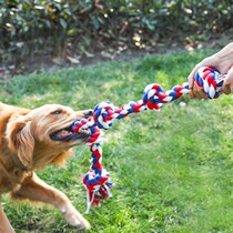 Dog toys resistant to bite large dogs golden hair Labrador dog bite rope knot big dog molar tug of war supplies