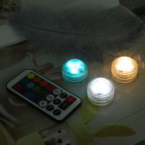 LED mini remote control colorful light waterproof light unplugged infrared button electronic decorative light handmade gift diy light