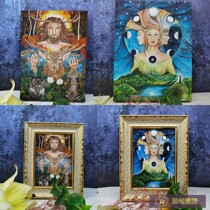 European-style figure portrait pendant photo frame card ornaments living room desk porch hanging portrait to map customization