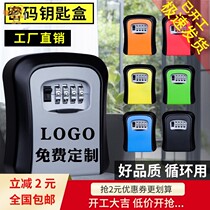 Decoration password lock key box anti-theft box door outside the home stay Cats Eye box outdoor use temporary door home