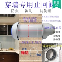 Exhaust outlet duct range hood exhaust duct exhaust duct air outlet through wall flue glass anti-return air exhaust duct kitchen