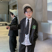 Korean boy suit suit autumn dress childrens leisure Korean version of handsome small suit