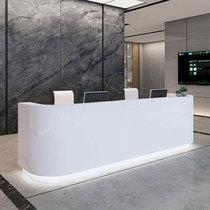 Piano paint Office front desk desk Reception desk Simple modern company counter Beauty salon Commercial cash register bar