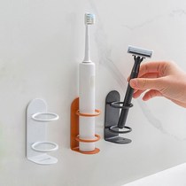 Perforated wall-mounted toilet tooth hanger suction wall-mounted storage rack for electric toothbrush rack-free rack-free wall-mounted toilet