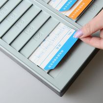 Wall-mounted attendance rack Simple attendance flapper Attendance card storage card record card slot card board Employee card punch card paper