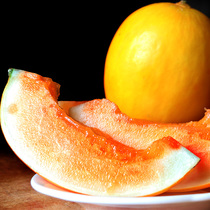Gansu Wuwei Minqin desert honeydew melon gold honeydew gold Red treasure fresh seasonal fruit box with box 9~10kg