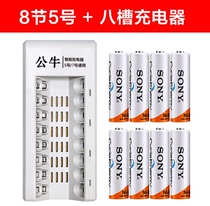 Rechargeable battery charger set KTV microphone toy handle flash rechargeable battery number 7