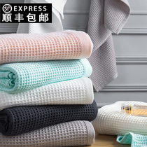 Japanese-style pure cotton face wash and bath household towel adult men and women cotton soft absorbent thickened no hair loss no pilling