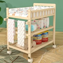 Solid Wood diaper changing table Baby Care table massage bath integrated multifunctional baby newborn crib changing table