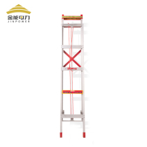 Jinneng Aluminum Alloy Lift Engineering Ladder Telescopic Ladder Outdoor Single Ladder Home Folding Pulling Mobile Climbing Ladder