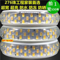 220V light strip LED strip 5730 double row 240 beads three color color changing 3D Arc surface bright waterproof three row 276 beads