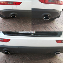 09-12 Audi Q5 tail throat special modified stainless steel in-line exhaust pipe tail gas Hood pipe decorative smoke tube