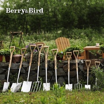 UK BerryBird Gardening Thickened Military Stainless Steel Shovels Outdoor Excavation of Flowers Tools Home Agricultural