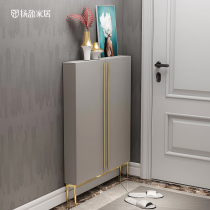 Yang Yingyi-style light luxury ultra-thin shoe cabinet 15cm into the home ultra-narrow shoe cabinet simple modern outside the door storage cabinet