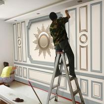 Eurostyle TV Background Wall Wallpaper 8d Solid Relief Wall wall paper Living room Film and TV wall Decorative Mural Wall Cloth