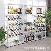 Simple floor-to-ceiling wine cabinet winery wine showcase creative wine rack display rack living room restaurant wine storage rack