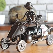 Factory Clearance Iron Creative ATV Model Wine Rack Bar Restaurant Home Fashion Decoration 19435
