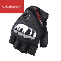 Motorcycle riding shell gloves Motorcycle rider breathable half finger gloves men spring and summer