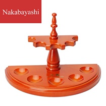 Rosewood pipe rack 5-seat pipe rack semi-circular detachable five-position pipe rack wooden pipe Holder