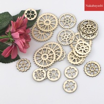 New wooden living room bedroom wall decoration bar gear pendant wall decoration mixed 25-100PCs a bag