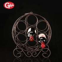 Swing Stock Source Iron Art Wine Rack Bar Red Wine Display Swing Piece Rack Customizable Iron Wire Red Wine Rack