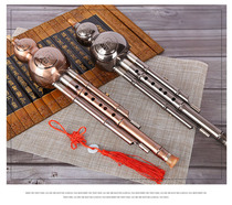Factory Direct Red bronze metal brushed cucurbit B flat C tune beginner instrument with box copper plated cucurbit